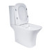 Унітаз-компакт Qtap Presto Quadro безободковий з сидінням Soft-close QT24221215AW