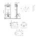 Комплект: Qtap Taurus Ultra Quiet унитаз подвесной QT2433084EUQMB + Nest комплект инсталляции 4в1 (Клавиша круглая White) QT0133M425 + QT0111M11110W