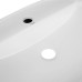 Комплект Qtap Scorpio: Раковина накладная овальная 610x400x120 мм White + Донный клапан PU02