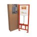 Набор инсталляция 4 в 1 Q-tap Nest ST с квадратной панелью смыва QT0133M425M06028CRM