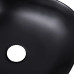 Комплект Qtap Kolibri: Раковина накладная квадратная 410x410x150 мм Matt Black + Донный клапан PU03