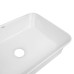 Комплект Qtap Virgo: Раковина накладная прямоугольная 490х350х110 мм White + Донный клапан PU02