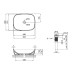 Раковина-чаша Qtap Cardinal 500х380х140 White с донным клапаном QT04117050TW