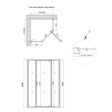 Душевая кабина Q-tap Leo CRM10995-AC6 Clear