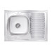 Кухонна мийка Lidz 6080-L 0,6 мм Satin (LIDZ6080L06SAT)