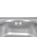 Кухонная мойка Lidz 3838 0,6 мм Satin (LIDZ3838POL06)