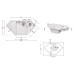 Кухонна мийка з додатковою чашею Lidz 1000x500/225 WHI-01 (LIDZWHI011000500225)