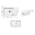 Кухонна мийка Lidz 770x490/200 WHI-01 (LIDZWHI01770490200)