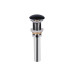 Комплект Qtap Tern: Раковина накладная прямоугольная 475х370х140 мм Matt Black + Донный клапан PU03