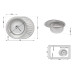 Кухонная мойка Lidz 5745 0,8 мм Micro Decor (LIDZ5745MDEC)