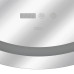 Зеркало Qtap Mideya R800 с LED-подсветкой Touch, с антизапотеванием, с часами, диммером, рег. яркости QT2078NCR8080W