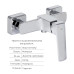 Комплект для душа Matice Chrome: Смеситель 4063103C + Душевая стойка Plava QT1001CRM