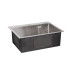 Мойка для кухни интегрированная Lidz Handmade H5845 (LDH5845BRU35384) Brushed Steel 3,0/0,8 мм