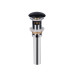 Донный клапан для раковины Q-tap PU03O MATT BLACK с переливом