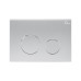 Комплект: Qtap Swan унитаз напольный Rimless QT16223178W + Nest комплект инсталляции 2в1 (круглая клавиша Satin) QT0122490S4Q1 + QT0111M11111SAT
