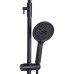 Душова система універсальна Qtap Taurus на три споживача (з виливом) QTTAU111BLM45666 Black Matt