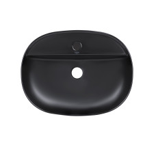 Раковина-чаша Qtap Scorpio 500х385х120 Matt black QT142202MBMBN