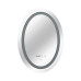 Зеркало Qtap Mideya 500х700 с LED-подсветкой Touch, с антизапотеванием, с часами, диммером, рег. яркости QT2078NCR5070W
