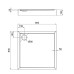 Душевой поддон Qtap Tern 309912C 80x80x12 см + сифон
