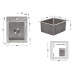 Мийка для кухні інтегрована Lidz Handmade H4050 (LDH4050BRU39258) Brushed Steel 3,0/1,0 мм
