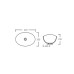 Раковина-чаша Qtap Dove 420x330x150 White з донним клапаном QT06113078W