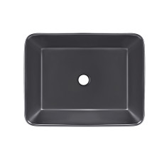 Раковина-чаша Qtap Tern 480х370х135 Matt black QT172074MBMBN