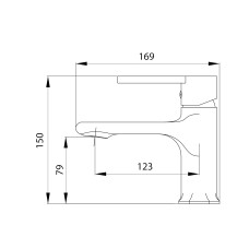 Смеситель для раковины Qtap Taurus QTTAU270CRM45659 Chrome