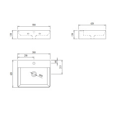 Раковина Qtap Nando 500х420х130 White QT1211K404AWN