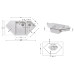 Кухонная мойка Lidz 1000x500/225 GRA-09 (LIDZGRA091000500225)