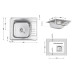 Кухонная мойка Lidz 5848 0,8 мм Micro Decor (LIDZ5848MDEC)