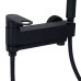 Смеситель для ванны Qtap Jay с поворотным изливом (c душевым гарнитуром) QTJAY260BLM45548 Black Matt