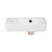 Комплект Qtap Tern: Раковина подвесная прямоугольная левая 450х260х155 мм White + Донный клапан PU02O