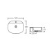 Раковина-чаша Qtap Scorpio 500х385х120 Matt black QT142202MBMBN