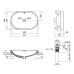 Раковина Qtap Leo 590x400x170 White з донним клапаном QT11114028W