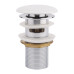 Донний клапан для раковини Qtap F0081 70х70х120 White з переливом