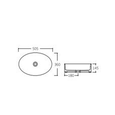Раковина-чаша Qtap Kolibri 505x360x145 White QT10113054WN