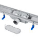 Трап линейный Q-tap Dry FA304-800 с нержавеющей решеткой 800х73