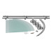 Полиця кутова Lidz Oreo 1003 скляна 3 ярусна LDORE1003CRM22182 Chrome