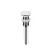 Комплект Qtap Owl: Раковина накладная круглая 400х400х155 мм White + Донный клапан PU02