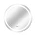 Зеркало Qtap Mideya R800 с LED-подсветкой Touch, с антизапотеванием, с часами, диммером, рег. яркости QT2078NCR8080W