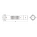 Гнучка труба Lidz (WHI) 60 01 G002 01 з накидною гайкою 1 1/2" довжина 1200 мм