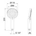 Лейка для ручного душа Q-tap Rucni A116O3PCW