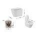 Унітаз підвісний Qtap Scorpio безободковий Ultra Quiet з сидінням Soft-close QT14332380AW
