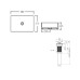 Комплект Qtap Tern: Раковина накладная прямоугольная 475х370х140 мм White + Донный клапан PU02