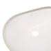 Комплект Qtap Stork: Раковина врезная овальная 560x395x195 мм White + Донный клапан PU02O