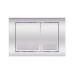 Комплект: Qtap Swan унитаз напольный Rimless QT16223178W + Nest комплект инсталляции 2в1 (квадратная клавиша Chrome) QT0122490S4Q1 + QT0111M06028CRM