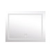 Зеркало Lidz Kubis 1000х800 с LED-подсветкой Touch, с антизапотеванием, с диммером, рег. яркости LD78LF61410080