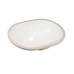 Комплект Qtap Stork: Раковина врезная овальная 560x395x195 мм White + Донный клапан PU02O
