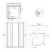 Душова кабіна Lidz Latwa SC80x80.SAT.LOW.FR, скло Frost 4 мм + Lidz Душовий піддон KAPIELKA ST80x80x15