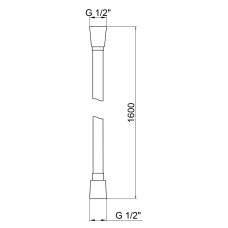 Шланг для душа Qtap Hadice PVC160C